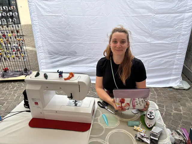 "NähLautz": Christina Gelautz aus Villach verkauft unter anderem genähte Taschen.  | Foto: Birgit Gehrke