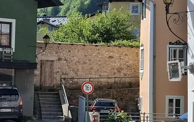 Die denkmalgeschützte Mauer und Stiege. | Foto: Josef Wind