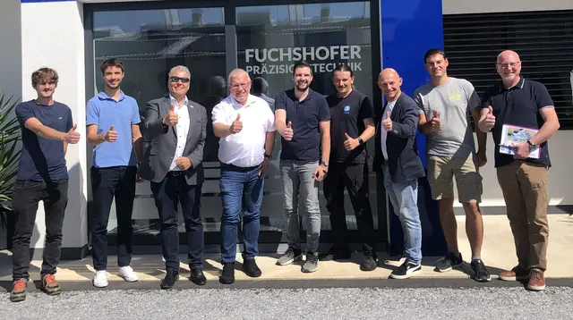 Erste Schritte in der Klassenpatenschaft an der HTL BULME Deutschlandsberg bei Fuchshofer Präzisionstechnik am Standort in Haselbach/Eibiswald. | Foto: HTL BULME