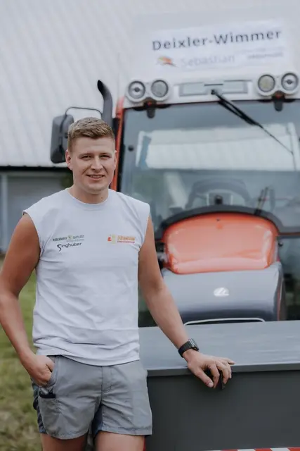 Sebastian Deixler-Wimmer setzte auf seinen Lindner Geotrac 74 mit Zweischarr-Spezialdrehpflug, den er extra "turnierfit" gemacht hat | Foto: Nagl-Balber