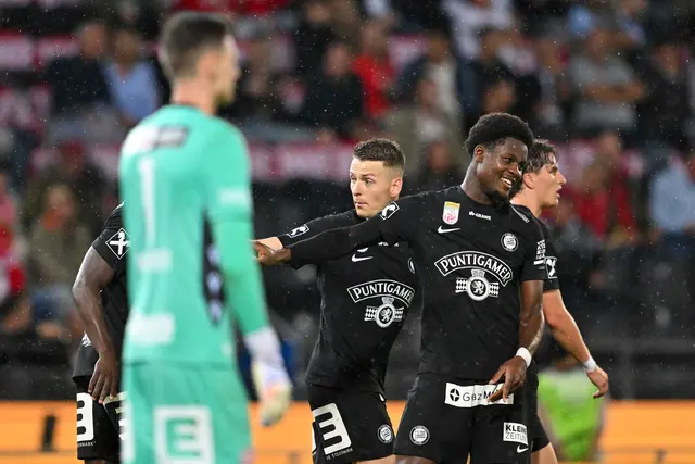 Jubel bei Sturm, Entsetzen bei GAK-Goalie Jakob Maierhofer | Foto: GEPA-Pictures