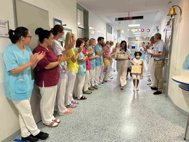 Auf der Hämato-Onkologie in Graz ist es ein besonderer Tag, wenn die Glocke läutet. | Foto: ORF/Christian Prates