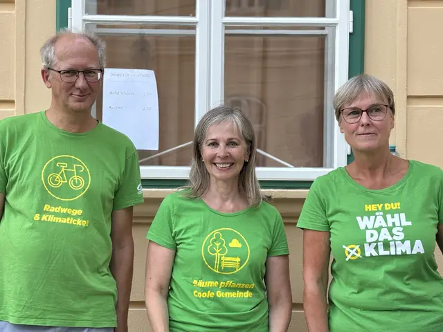Wolfgang Bernhuber, Heli Kontu, Doris Bernhuber | Foto: Grüne Maria Enzersdorf