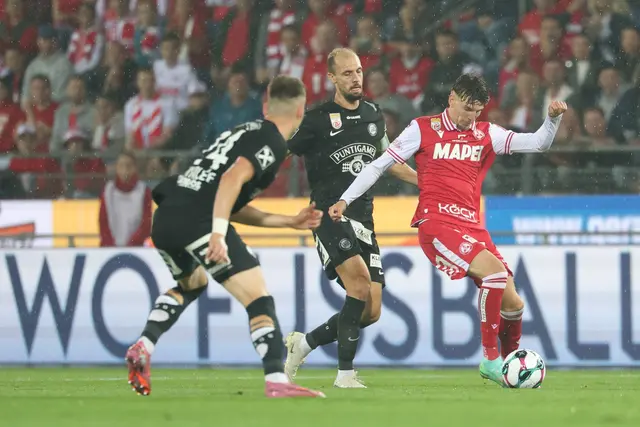 Der GAK wurde erst nach der Pause stärker, vor Seitenwechsel lief nicht viel. | Foto: GEPA-Pictures