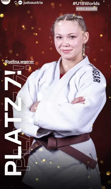 The only 16-year-old judoka Selina Wögerer showed a great performance at the U18 World Championship in Sofia and fought for 7th place. | Photo: Judo Austria