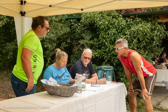 Auswertung von Karin Bauer (blaues Leibchen) unter wachsamen Augenpaaren. | Foto: www.cine-motion.at / Ivanek