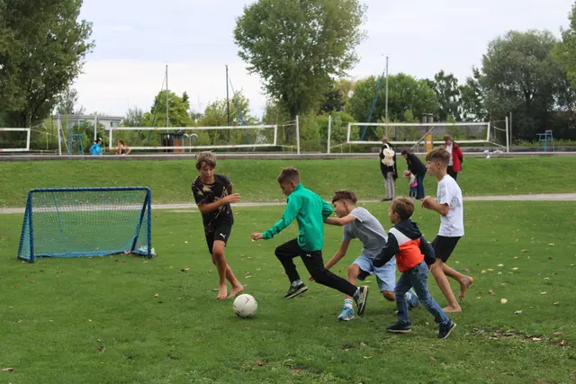 Das Seegelände wurde am 31. August zu einem Sportparadies. 