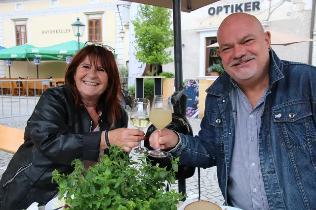Judith und Thomas waren aus Baden angereist 