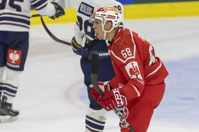 Luca Gomboc sorgte mit dem Tor zum 3:2 für die Entscheidung. | Foto: EC-KAC/CHL/Wolfgang Jannach