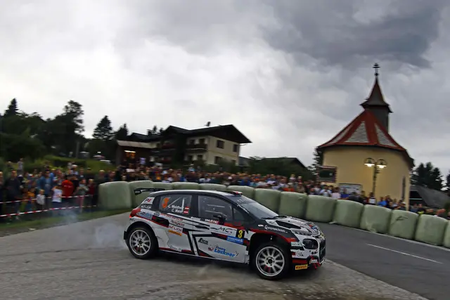 Platz drei für Luca Waldherr und Claudia Maier im Citroën C3Rally | Foto: Daniel Fessl
