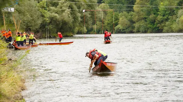 Apfelberg als Gastgeber: 595 Zillenbesatzungen aus fünf Bundesländern lieferten Höchstleistungen auf der Mur. | Foto: LFV/Christian Karner