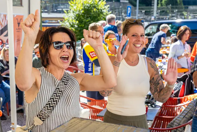 Ausnahmezustand in der Fanbase am Brenner wo Otmar Peer den Event moderierte.