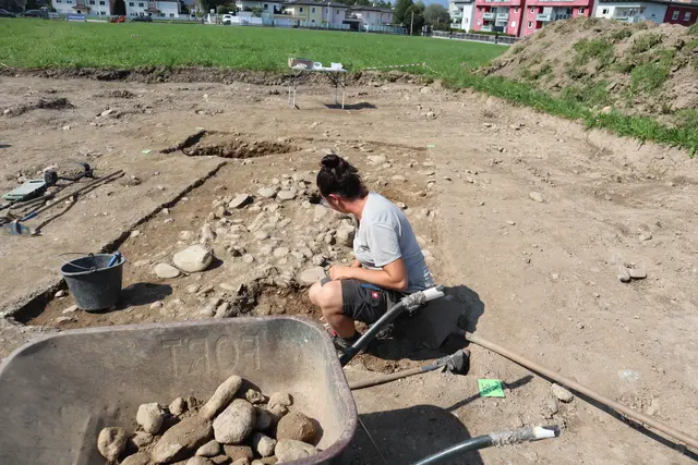 Bei den archäologischen Arbeiten sind die Funde zum Vorschein gekommen. | Foto: Stadtmarketing Wörgl