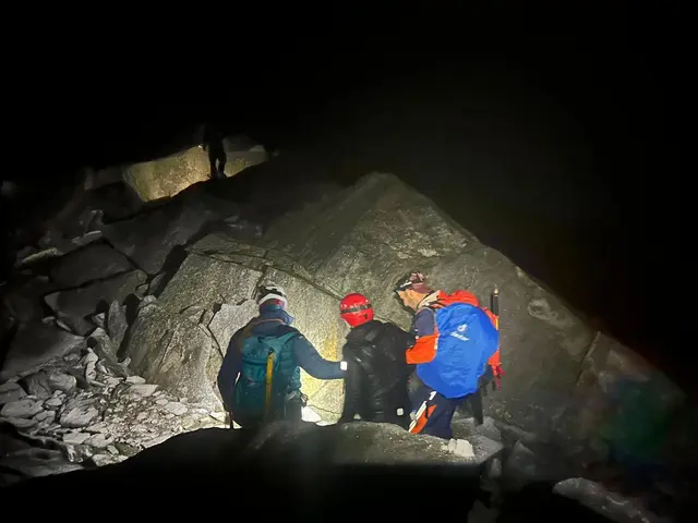 Vier Personen verirrten sich auf dem Weg von der Warnsdorfer Hütte zur Kürsingerhütte. | Foto: Bergrettung Neukirchen am Großvenediger und Bergrettung Krimml