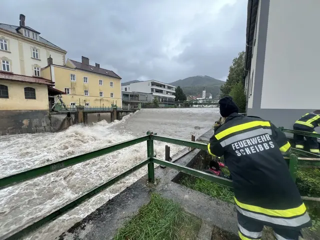 Ein verheerendes Hochwasser wütete im September 2024 in Scheibbs: Unzählige Freiwillige aus dem Bezirk halfen im Kampf gegen die Fluten mit. | Foto: Bezirksfeuerwehrkommando Scheibbs