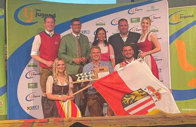 Niklas Gadermayr aus Dorf an der Pram konnte sich mit einem starken 6. Platz bei seinem zweitem Bundesentscheid behaupten und gewann den Titel „Bester Newcomer Beepflug“. | Foto: Landjugend OÖ