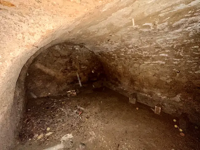 Der Vorratskeller unter dem Eingangsbereich zur Volksschule  | Foto: Lisa Stöckl