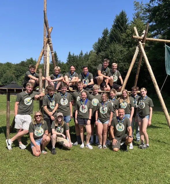 Insgesamt 20 Sauwald Pfadis Ü13 verbrachten heuer ihr Sommerlager am wohl kultigsten Lagerplatz Österreichs – dem International Scout Center Techuana in Kärnten. | Foto: Sauwald Scouts