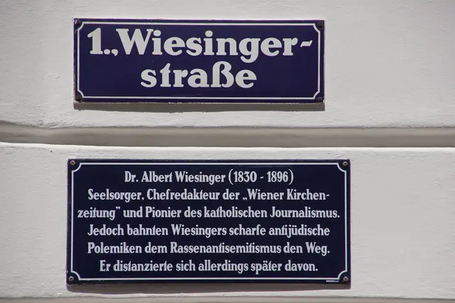 Vielerorts fehlen bei umstrittenen Straßennamen in Wien sogenannte Zusatztafeln. (Symbolbild)  | Foto: Alois Fischer