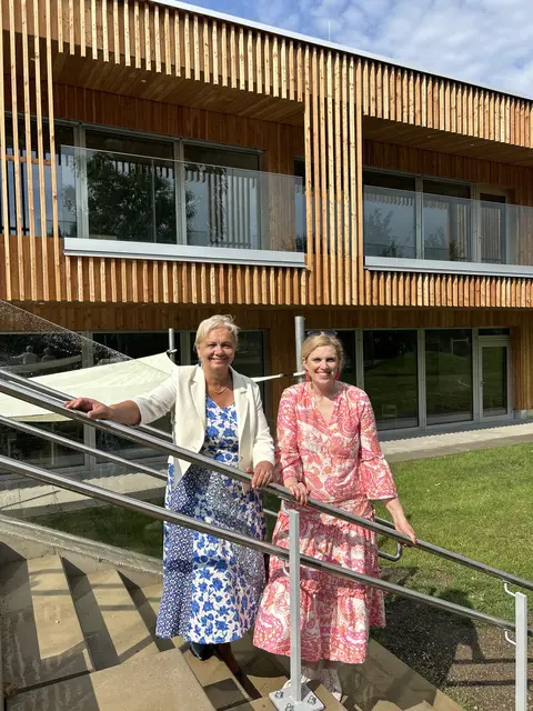 VP-Bezirksobfrau Marlene Zeidler-Beck besuchte mit Bgm Andrea Kö den großzügigen Zubau des Kindergartens in der Aspettenstraße in Perchtoldsdorf, der mit Anfang September den Betrieb aufnehmen wird. 
 | Foto: VP Bezirk Mödling