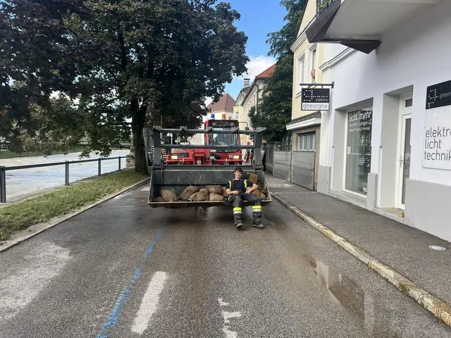 Ein verheerendes Hochwasser wütete im September 2024 in Scheibbs: Unzählige Freiwillige aus dem Bezirk halfen im Kampf gegen die Fluten mit. | Foto: Bezirksfeuerwehrkommando Scheibbs