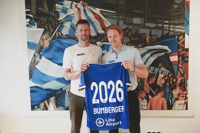 David Bumberger unterschrieb bis Saisonende.  | Foto: Blau-Weiß-Linz