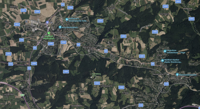 Eine Online-Karte wirft Fragen auf und zeigt wieder einmal, dass auch die Technik Fehlerhaft sein kann.
 | Foto: Screenshot: Stritzl