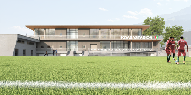 Visualisierung der Pläne im Koasastadion. | Foto: Neuner und Partner Baumanagement