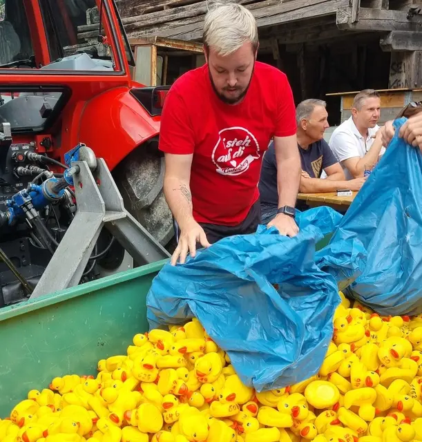 Die Enten sollten ihren großen Auftritt haben. | Foto: Günter Mautner