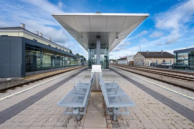 Der Bahnhof Mattersburg landete auf dem 25. Platz. Die Erreichbarkeit wurde besonders gelobt. | Foto: ÖBB/ Michael Fritscher 