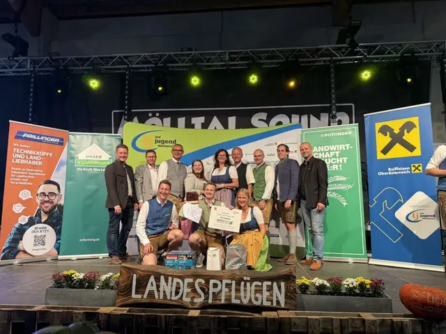 In der Kategorie „Drehpflug standard“ holt sich Jonas Brandstätter (LJ Alberndorf) den Sieg. | Foto: Landjugend Oberösterreich