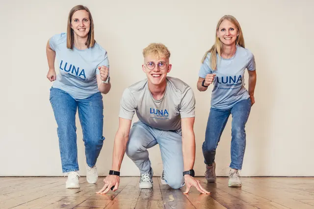 Stefanie Mühlbauer, Lukas Zweimüller und Jasmin Vormair. | Foto: LUNA
