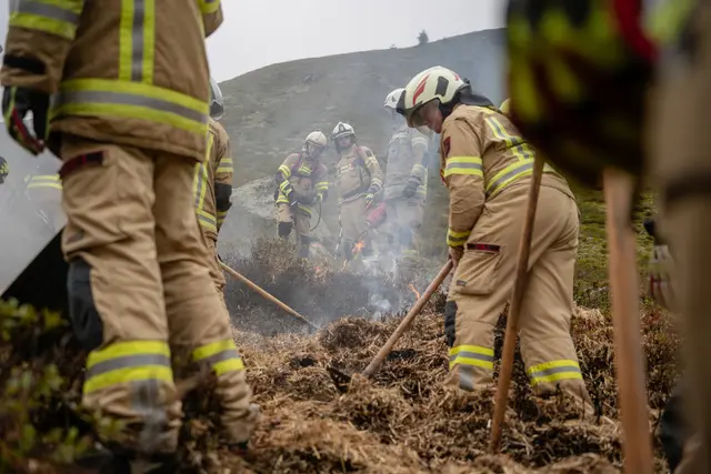 In Sankt Anton wurden die Besonderheiten beim Vegetationsbrand geprobt. | Foto: BFV Landeck
