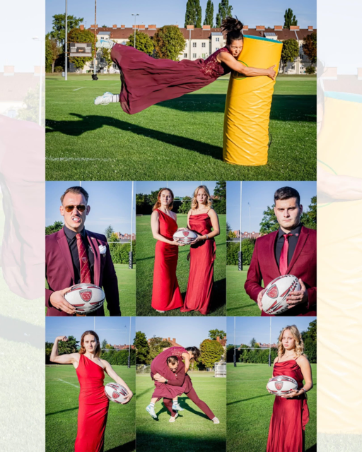 Fotocollage „Rugby ist ein Sport für Ladies und Gentlemen“  | Foto: © SportEventFotografie – Roman Stoiber