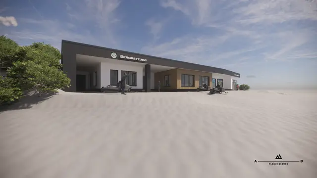 Neues Servicegebäude (samt Bergrettungsstützpunkt). | Foto: Bergbahnen Steinplatte