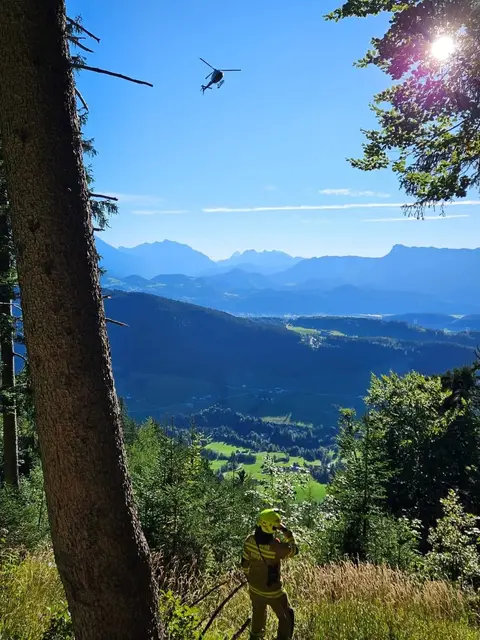 Auf einer Seehöhe von ca. 1200 Meter wurde der Unfallort zu Fuß erreicht. 
 | Foto: Freiwillige Feuerwehr Krispl