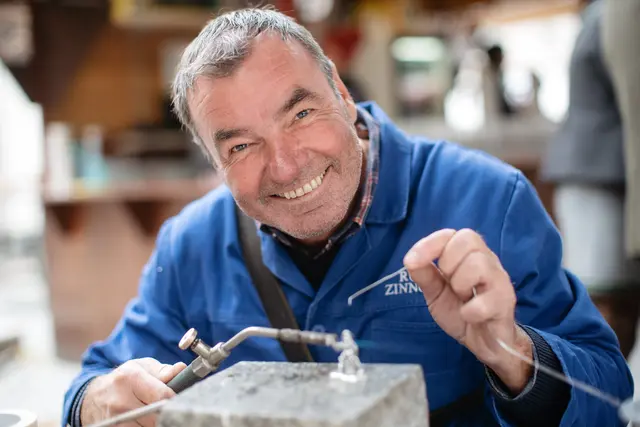 Leikam strahlt, wenn er in seinem Element ist. | Foto: Tourismusverband Salzburger Altstadt/Probst