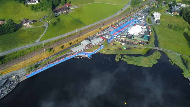 Triathlon-Start-/ZIel-Gelände. | Foto: Triathlonverein Kitzbühel