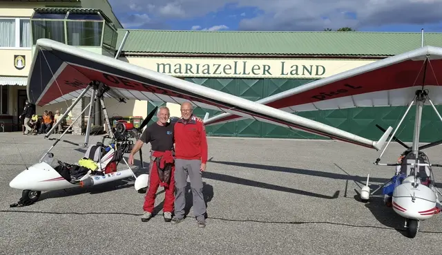 Die beiden Steirer nahmen das Abenteuer in Mariazell in Angriff. | Foto: Taferner/Klug