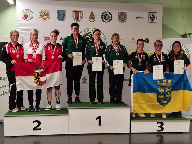 Team Steiermark auf Platz eins: Andrea Glanz-Raidl, Anja Kapper (beide TUS Fehring) und Marion Weingand (HSV Aigen) | Foto: TUS Fehring