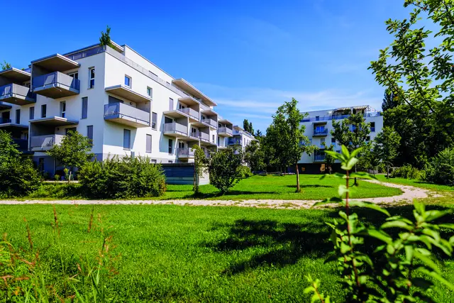 Insgesamt entstehen 78 Wohnungen mit Größen zwischen 35 m² und 134 m² – von kompakten 2-Raum-Apartments über großzügige Familienwohnungen mit Terrassen bis hin zu exklusiven Penthouses. | Foto: Graumann-Park 2025 / Elephants 5