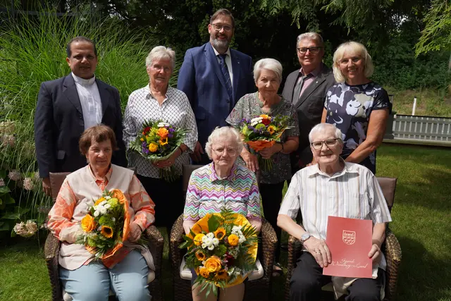 Fünf 80. Geburtstage wurden in Wieselburg-Land zelebriert: Die Jubilare wurden von den Gemeindevertretern in den Gasthof Blumenhof eingeladen. | Foto: Gemeinde Wieselburg-Land