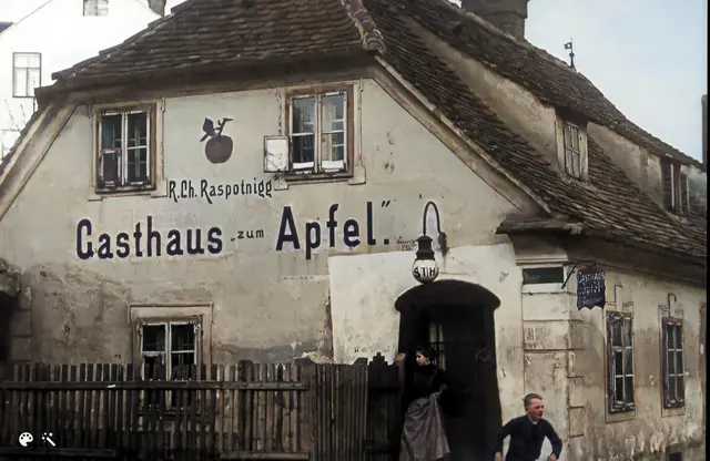 Das Haus an der Adresse Sigmundstadl 34 beherbergte um das Jahr 1900 das "Gasthaus zum Apfel". | Foto: Sammlung Kubinzky