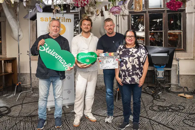 Für Ermittlungen in der Steiermark: Gregor Seberg, Max Fischnaller, Martin Gruber und Maria Happel | Foto: Robin Consult/E. Paller
