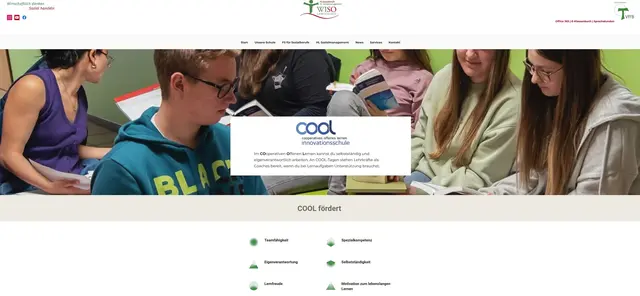 WiSo-Website informiert auch über das Konzent der COOL-Schule.