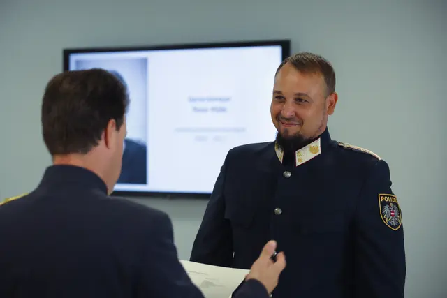 Stefan Zapfl wurde mit Wochenbeginn zum neuen Polizeikommandanten von Edelschrott ernannt. | Foto: LPD Steiermark/Martinelli