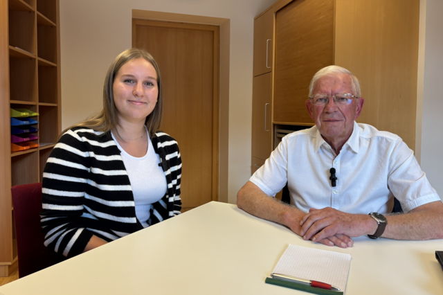 Alisa Nageler und Hans Lepuschitz im Gespräch über das Leben in Weißenstein. | Foto: MeinBezirk.at