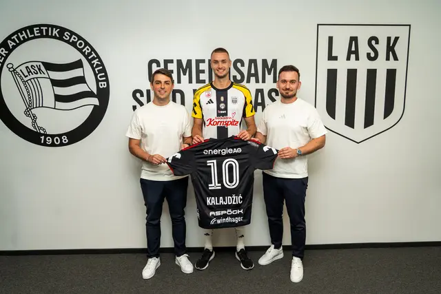 Die Tinte ist trocken: Sasa Kalajdzic wechselt leihweise zu den Athletikern.  | Foto: LASK