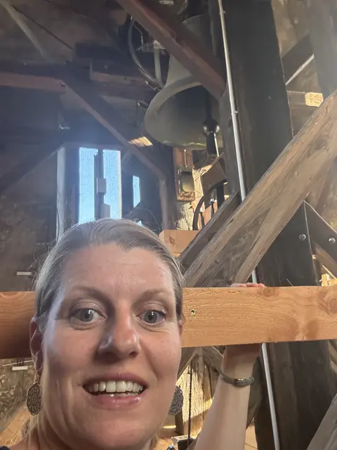 Nicht nur Redakteurin Laura Jung war zum ersten Mal auf dem Glockenturm. | Foto: Iron Women