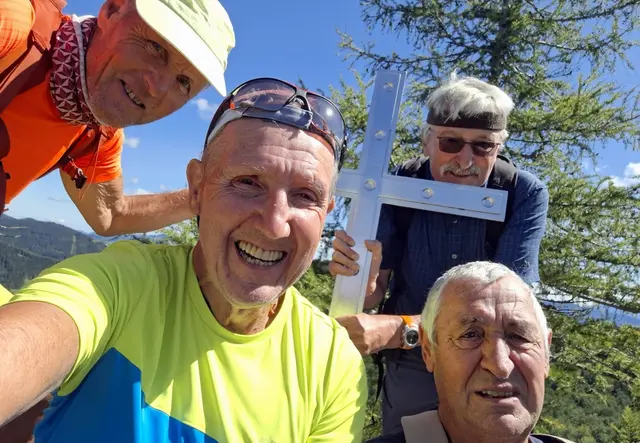 Ein Gipfel-Selfie darf nicht fehlen.